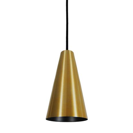 Pendente Alumínio Cônico 14cmx25,5cm 1847 Volare Dourado Menor preço em Pendente Alumínio Cônico 14cmx25,5cm 1847 Volare Dourado