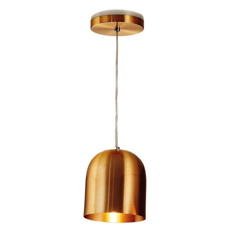 Pendente Alumínio Cúpula 16cmx14cm Milan 1801 Volare Cobre Menor preço em Pendente Alumínio Cúpula 16cmx14cm Milan 1801 Volare Cobre