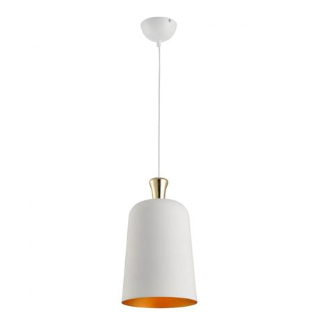 Pendente Alumínio Cúpula 23cm Bell Avant Branco Fosco/Ouro Menor preço em Pendente Alumínio Cúpula 23cm Bell Avant Branco Fosco/Ouro