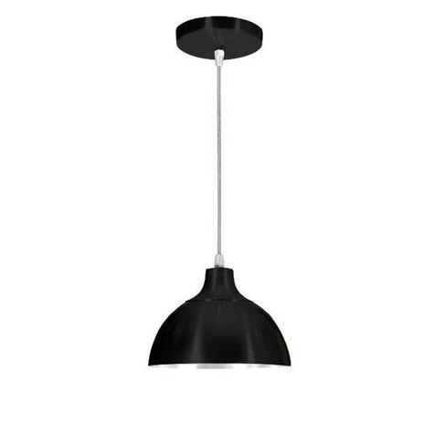 Pendente Alumínio Cúpula 7” Preto Skylux CL832 Menor preço em Pendente Alumínio Cúpula 7” Preto Skylux CL832