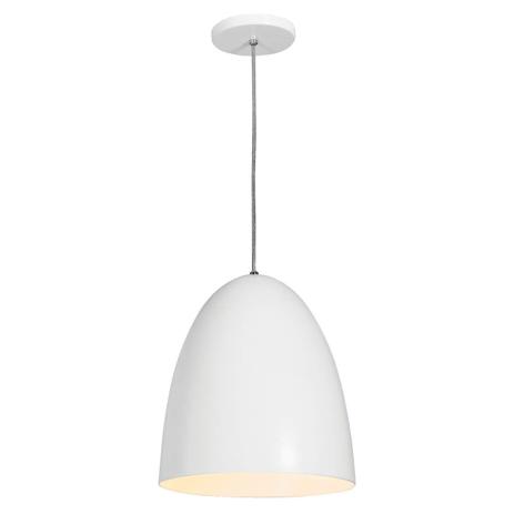 Pendente Alumínio Oval 27cmx29cm 1816 Volare Branco Menor preço em Pendente Alumínio Oval 27cmx29cm 1816 Volare Branco
