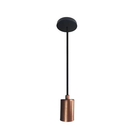 Pendente Aluminum Socket Cobre 1X E27 - Itamonte - 136/1COB Menor preço em Pendente Aluminum Socket Cobre 1X E27 - Itamonte - 136/1COB