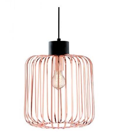 Pendente aramado em metal na cor cobre 30cm 5756 - Mart Menor preço em Pendente aramado em metal na cor cobre 30cm 5756 - Mart