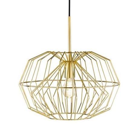 Pendente aramado em metal na cor dourada 35cm 5755 - Mart Menor preço em Pendente aramado em metal na cor dourada 35cm 5755 - Mart