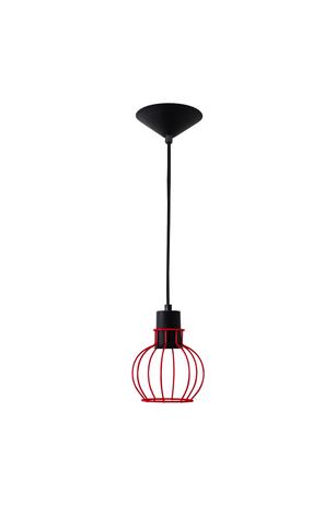 Pendente Arame Mini Esfera Simples Vermelho e Preto - Attena iluminação Menor preço em Pendente Arame Mini Esfera Simples Vermelho e Preto - Attena iluminação