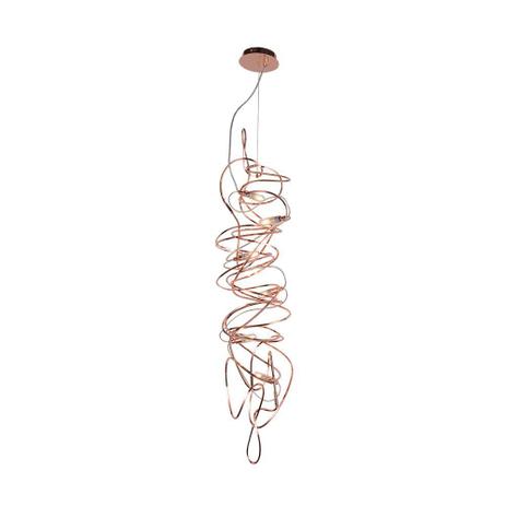 Pendente Bello 6L G9 de Metal Rose - Chandelie Menor preço em Pendente Bello 6L G9 de Metal Rose - Chandelie