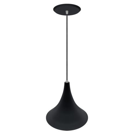 Pendente Cintura em Alumínio Preto - Cromalux Menor preço em Pendente Cintura em Alumínio Preto - Cromalux