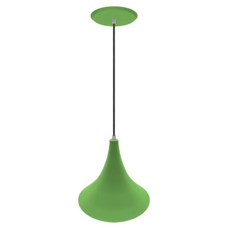 Pendente Cintura em Alumínio Verde - Cromalux Menor preço em Pendente Cintura em Alumínio Verde - Cromalux