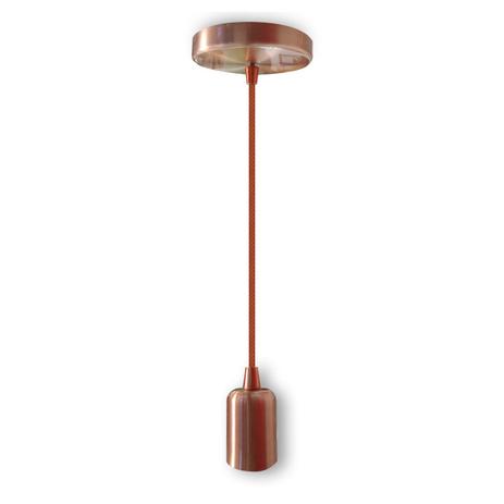 Pendente Cobre Luminária Slim Fio E27 - Lcg eletro Menor preço em Pendente Cobre Luminária Slim Fio E27 - Lcg eletro