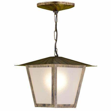 Pendente Colonial 33cm em Aço Luminária Ouro Velho Quadrada Externa Parede Retrô Vintage L4C Ideal Menor preço em Pendente Colonial 33cm em Aço Luminária Ouro Velho Quadrada Externa Parede Retrô Vintage L4C Ideal
