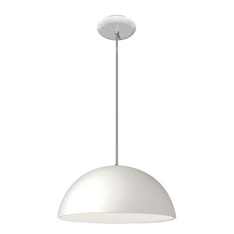 Pendente Colorido - Meia Bola - Cor Branco - 40 cm X 20 cm - Lustres amandini Menor preço em Pendente Colorido - Meia Bola - Cor Branco - 40 cm X 20 cm - Lustres amandini