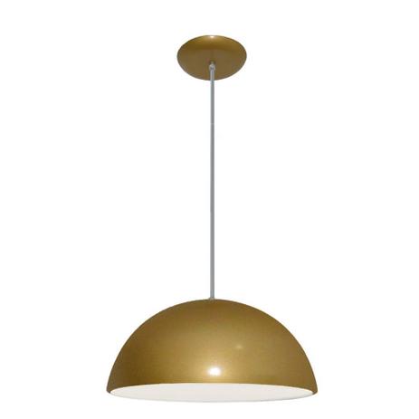 Pendente Colorido - Meia Bola - Cor Dourado - 40 cm X 20 cm - Lustres amandini Menor preço em Pendente Colorido - Meia Bola - Cor Dourado - 40 cm X 20 cm - Lustres amandini