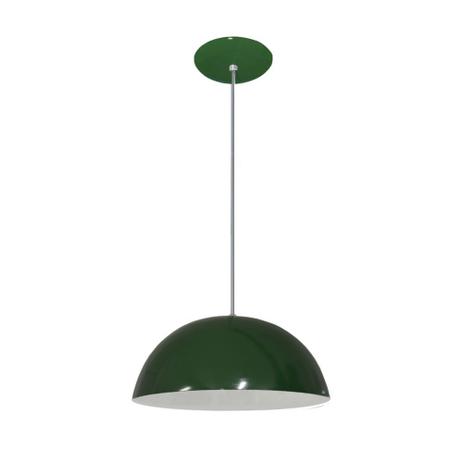 Pendente Colorido - Meia Bola - Cor Verde - 32 cm X 15 cm - Lustres amandini é boa?