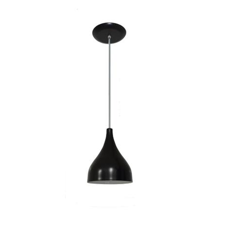 Pendente Colorido - Modelo Funil - Pequeno - 20 cm X 16 cm - Preto - Lustres amandini Menor preço em Pendente Colorido - Modelo Funil - Pequeno - 20 cm X 16 cm - Preto - Lustres amandini