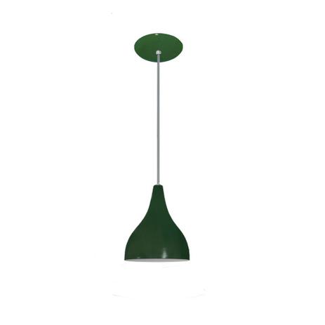 Pendente Colorido - Modelo Funil  - Pequeno -  20 cm X 16 cm - Verde - Lustres amandini é boa?