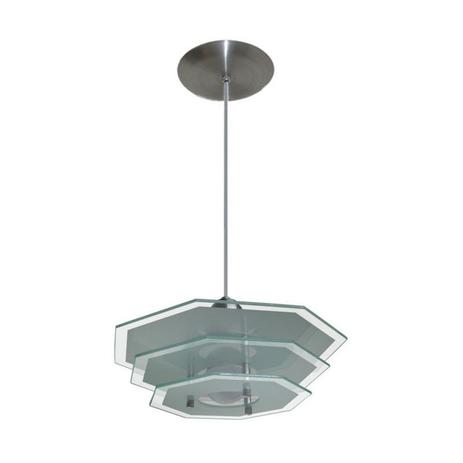 Pendente com 03 Vidros - Para 01 Lâmpada - Vidro Oitavado Branco - Lustres amandini Menor preço em Pendente com 03 Vidros - Para 01 Lâmpada - Vidro Oitavado Branco - Lustres amandini