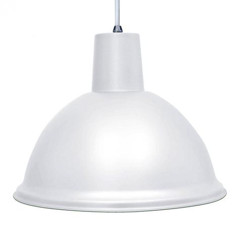Pendente Cônico em Alumínio 23cmx28cm TD820 Taschibra Branco Menor preço em Pendente Cônico em Alumínio 23cmx28cm TD820 Taschibra Branco