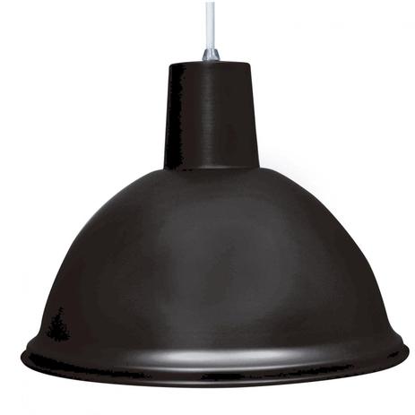 Pendente Cônico em Alumínio 23cmx28cm TD820 Taschibra Preto Menor preço em Pendente Cônico em Alumínio 23cmx28cm TD820 Taschibra Preto
