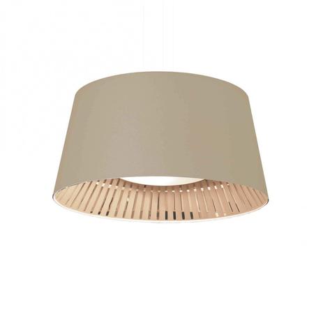 Pendente Cônico em Alumínio para 2 Lâmpadas Glam 4 Tom Luz Iluminação Cáqui/Cru Menor preço em Pendente Cônico em Alumínio para 2 Lâmpadas Glam 4 Tom Luz Iluminação Cáqui/Cru