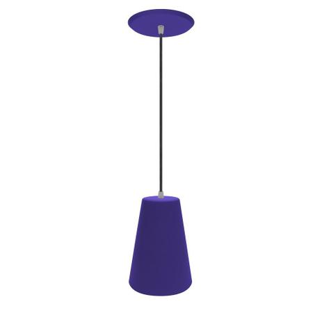Pendente Copo em Alumínio Roxo - Cromalux Menor preço em Pendente Copo em Alumínio Roxo - Cromalux