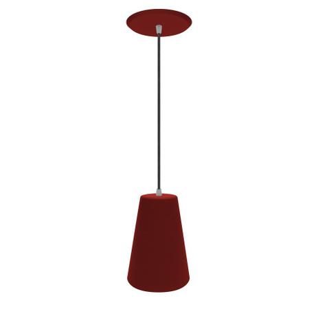 Pendente Copo em Alumínio Vermelho - Cromalux Menor preço em Pendente Copo em Alumínio Vermelho - Cromalux