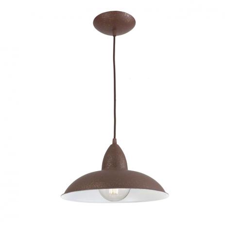 Pendente Cúpula Alumínio Redondo 41cm Turim Madelustre Envelhecido Menor preço em Pendente Cúpula Alumínio Redondo 41cm Turim Madelustre Envelhecido