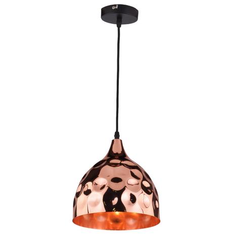 Pendente Cúpula em Aço e Detalhes Circulares 3022 Taschibra Cobre Menor preço em Pendente Cúpula em Aço e Detalhes Circulares 3022 Taschibra Cobre