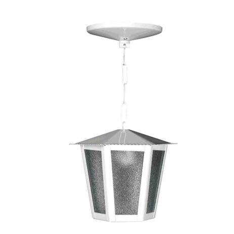 Pendente de aço Campinas pequeno para 1 lâmpada 20W branco Ideal Menor preço em Pendente de aço Campinas pequeno para 1 lâmpada 20W branco Ideal