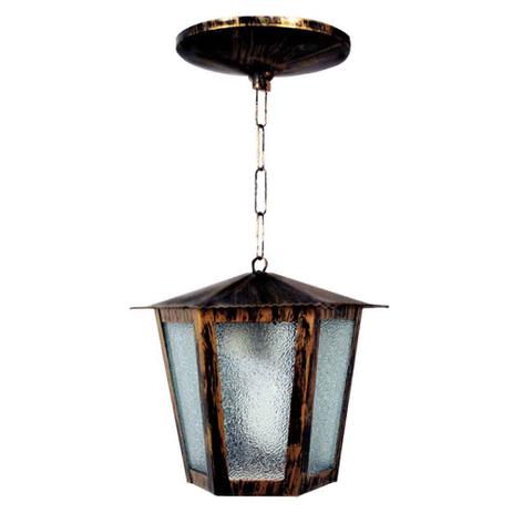 Pendente de aço Campinas pequeno para 1 lâmpada 20W ouro velho Ideal Menor preço em Pendente de aço Campinas pequeno para 1 lâmpada 20W ouro velho Ideal