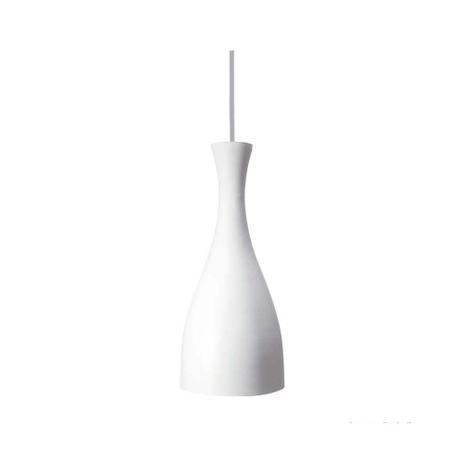 Pendente de alumínio Design para 1 lâmpada E27 60W 33x14cm branco fosco Taschibra Menor preço em Pendente de alumínio Design para 1 lâmpada E27 60W 33x14cm branco fosco Taschibra
