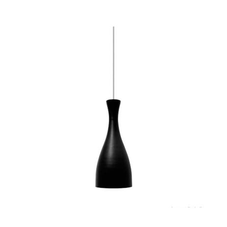 Pendente de alumínio Design para 1 lâmpada E27 60W 33x14cm preto fosco Taschibra Menor preço em Pendente de alumínio Design para 1 lâmpada E27 60W 33x14cm preto fosco Taschibra