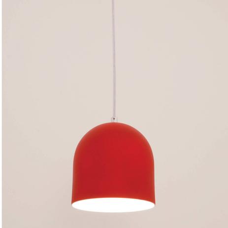 Menor preço em Pendente de Alumínio Redondo Sevilha Auremar Vermelho