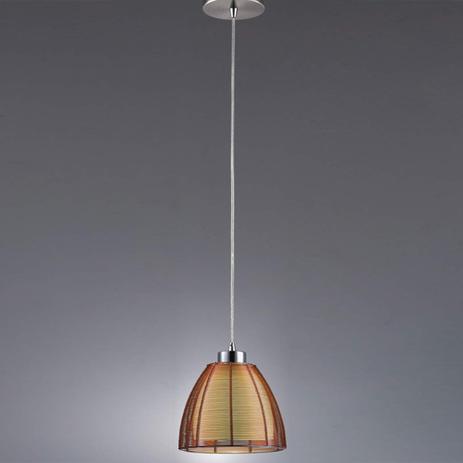 Pendente de Alumínio Wire 18cmx19cm Bella Iluminação Café Menor preço em Pendente de Alumínio Wire 18cmx19cm Bella Iluminação Café