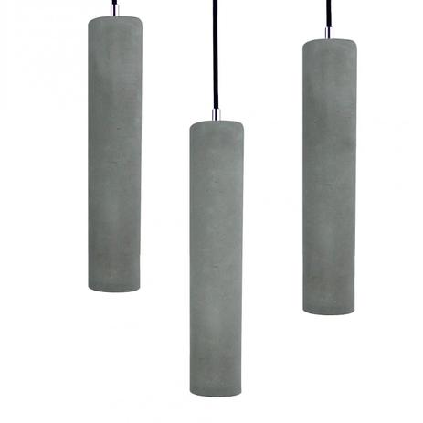 Pendente de Concreto Redondo 1 Lâmpada PE-059/1.27CZ Mais Luz Cinza Menor preço em Pendente de Concreto Redondo 1 Lâmpada PE-059/1.27CZ Mais Luz Cinza