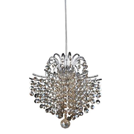 Pendente de Cristal - Bella Fiore Âmbar 26cm Menor preço em Pendente de Cristal - Bella Fiore Âmbar 26cm