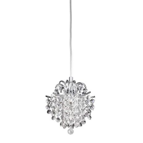 Pendente de Cristal Fiore 24cmx26cm Bella Iluminação Transparente Menor preço em Pendente de Cristal Fiore 24cmx26cm Bella Iluminação Transparente