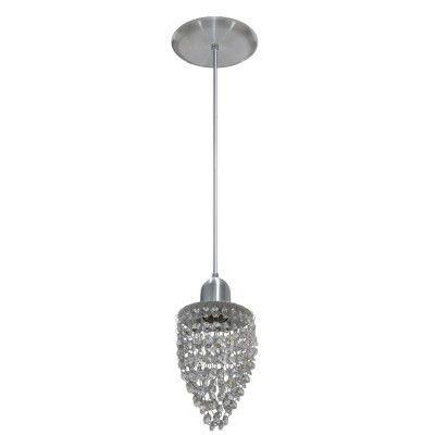 Pendente de Cristal no Modelo Fechado com 154 Pedras de Cristal em Aluminio Escovado - Lustres amandini é boa?