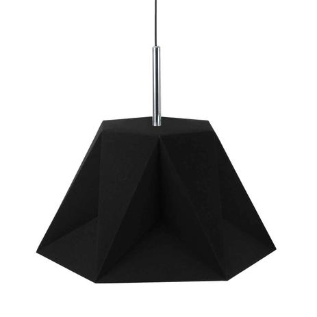 Pendente de Metal Poli 37cmx47cmx40cm Bella Iluminação Preto Menor preço em Pendente de Metal Poli 37cmx47cmx40cm Bella Iluminação Preto