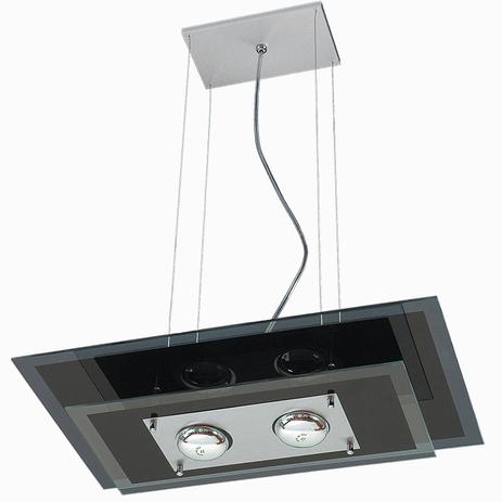 Pendente de Vidro Retangular 50cm x 30cm 140 Pantoja Carmona Preto/Transparente/Preto Menor preço em Pendente de Vidro Retangular 50cm x 30cm 140 Pantoja Carmona Preto/Transparente/Preto