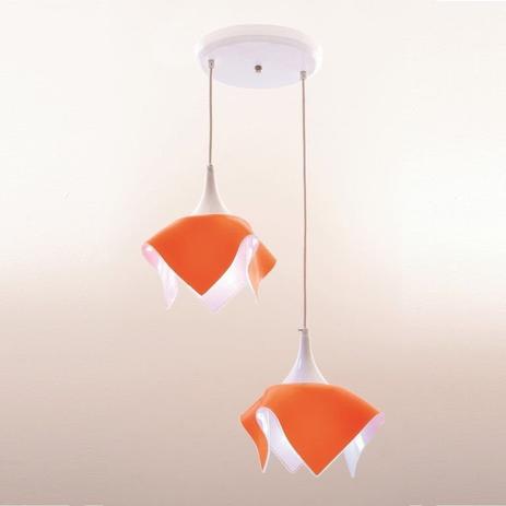 Pendente duplo color - laranja - Auremar Menor preço em Pendente duplo color - laranja - Auremar