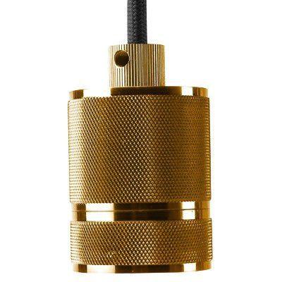 Pendente E27 Socket Retro Ouro Dourado DA002B - Bella iluminação Menor preço em Pendente E27 Socket Retro Ouro Dourado DA002B - Bella iluminação