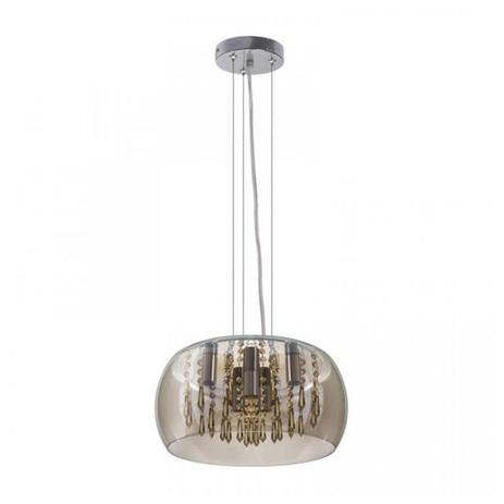 Pendente em Aço Cúpula de Vidro Inportoni Luciin Conhaque Menor preço em Pendente em Aço Cúpula de Vidro Inportoni Luciin Conhaque