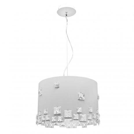 Pendente em Aço para 3 Lâmpadas Uni 740 Design Taschibra Branco Menor preço em Pendente em Aço para 3 Lâmpadas Uni 740 Design Taschibra Branco