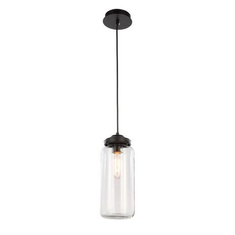 Pendente Em Aço/Vidro 13Cmx29Cm 220V 1Xe27 - Transparente - Bella iluminação Menor preço em Pendente Em Aço/Vidro 13Cmx29Cm 220V 1Xe27 - Transparente - Bella iluminação
