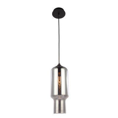 Pendente Em Aço/Vidro 14Cmx33Cm 220V 1Xe27 - Fumê - Bella iluminação Menor preço em Pendente Em Aço/Vidro 14Cmx33Cm 220V 1Xe27 - Fumê - Bella iluminação