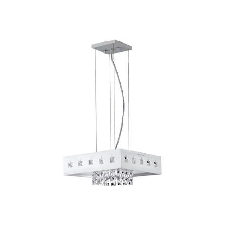 Pendente em Acrílico para 1 Lâmpada Quadrado Viena 110v Branco - Bronzearte Menor preço em Pendente em Acrílico para 1 Lâmpada Quadrado Viena 110v Branco - Bronzearte