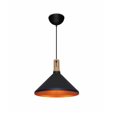 PENDENTE EM ALUMÍNIO COM MADEIRA PRETO 37x31cm 1E27 ITAMONTE - 424-1PT Menor preço em PENDENTE EM ALUMÍNIO COM MADEIRA PRETO 37x31cm 1E27 ITAMONTE - 424-1PT