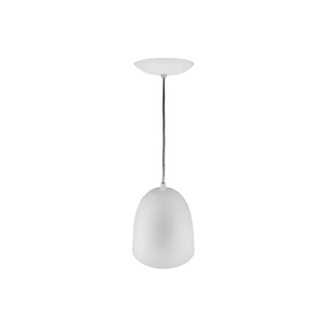 Pendente em Alumínio para 1 Lâmpada 17x16cm Branco Fosco - Lustres jordano Menor preço em Pendente em Alumínio para 1 Lâmpada 17x16cm Branco Fosco - Lustres jordano