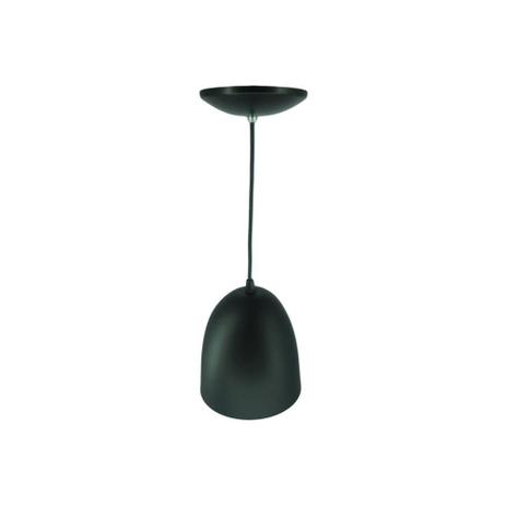 Pendente em Alumínio para 1 Lâmpada 17x16cm Preto Fosco - Lustres jordano Menor preço em Pendente em Alumínio para 1 Lâmpada 17x16cm Preto Fosco - Lustres jordano