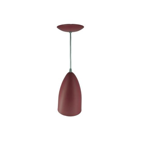 Pendente em Alumínio para 1 Lâmpada 23x14cm Marsala - Lustres jordano Menor preço em Pendente em Alumínio para 1 Lâmpada 23x14cm Marsala - Lustres jordano
